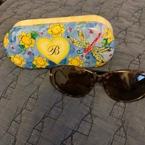 vintage Brighton sunglasses and tin case